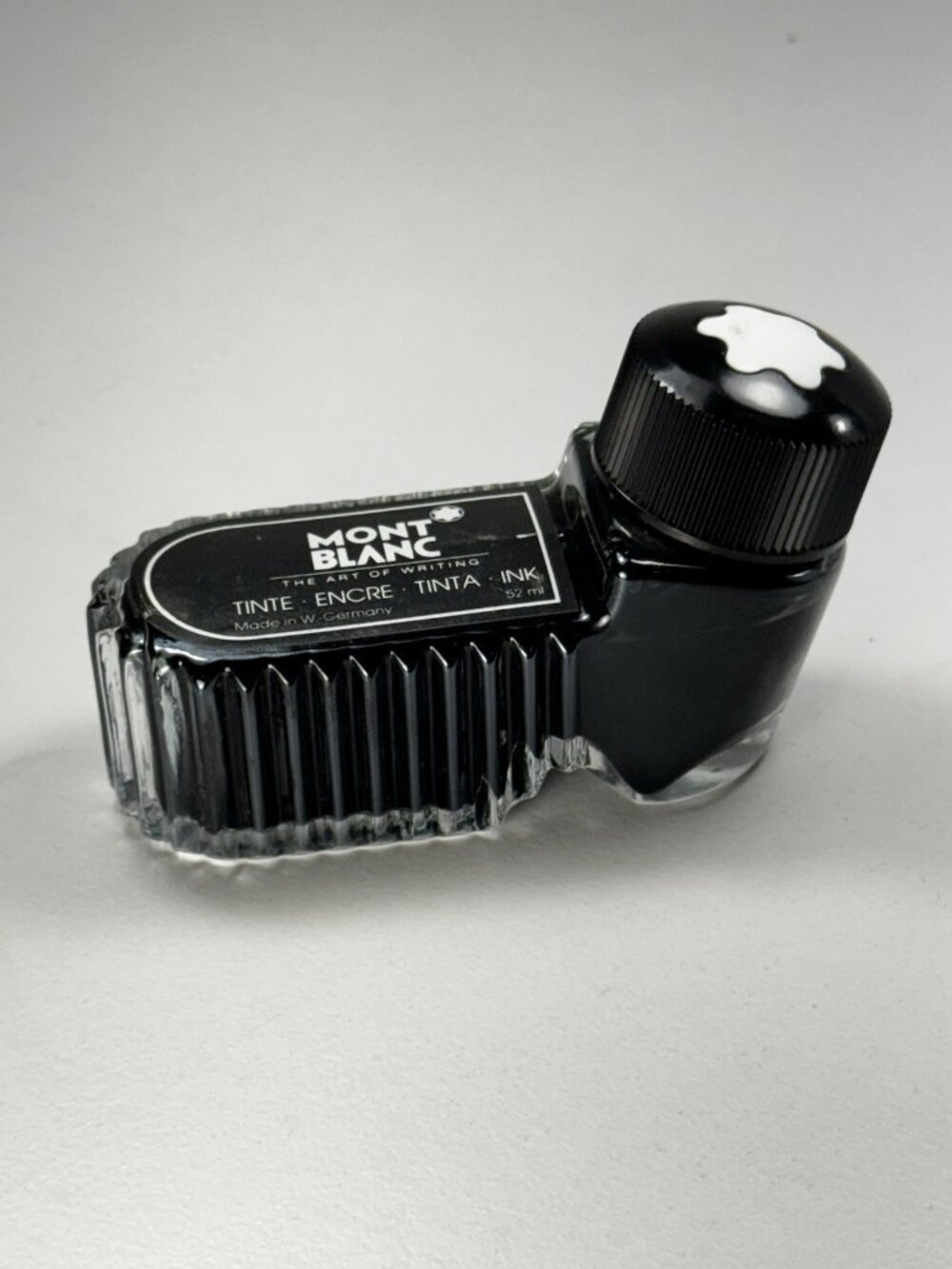 Montblanc 52ml Ink Bottle FULL Made in W Germany Original Fountain Pen Vintage
